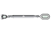 Closed body rigging screws, eye - jaw G-6345