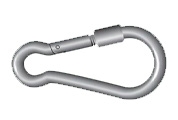 Carabine hooks with screw nut R-7876