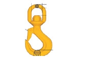 Swivel latch hook LKNK with ball bearing