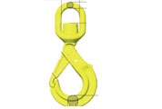 Swivel safety hook with griplatch LKBK with ball-bearing