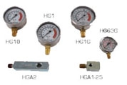 PRESSURE GAUGES & GAUGE MOUNTING BLOCKS