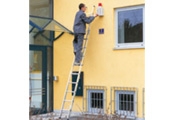 Enkele ladder met gefelste 30x30 mm sporten