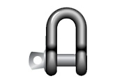 dee shackles with safety pin, G-3153