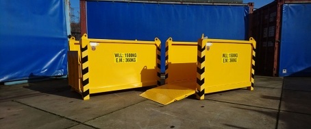 Material handling boxes